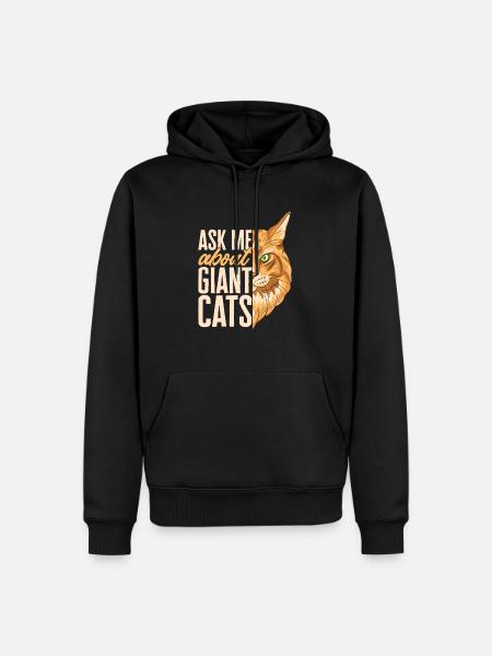 Maine Coon Cat - Men’s Premium Organic Hoodie - black