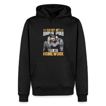Haustiersammler Springende Spinnen Sammlung Liebha - Männer Premium Bio Hoodie - Schwarz - Vorne - Nico (187cm)