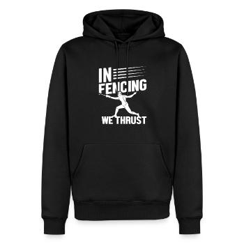 Bestes Team Fechten Leben Kampfsport Fechter - Männer Premium Bio Hoodie - Schwarz - Vorne - Nico (187cm)