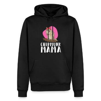 Streifenhörnchen Chipmunk Nagetier Geschenk - Männer Premium Bio Hoodie - Schwarz - Vorne - Nico (187cm)