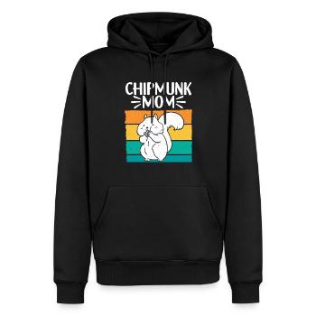 Streifenhörnchen Chipmunk Nagetier Geschenk - Männer Premium Bio Hoodie - Schwarz - Vorne - Nico (187cm)