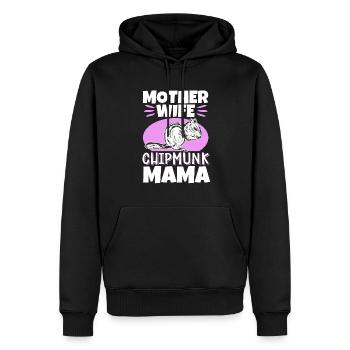 Streifenhörnchen Chipmunk Nagetier Geschenk - Männer Premium Bio Hoodie - Schwarz - Vorne - Nico (187cm)