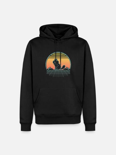 Chipmunk Rodent Gift - Men’s Premium Organic Hoodie - black