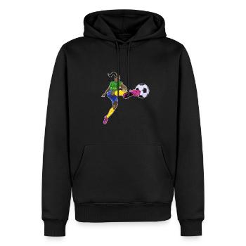 Brazilian National Soccer Team I Football Brazil - Männer Premium Bio Hoodie - Schwarz - Vorne - Nico (187cm)