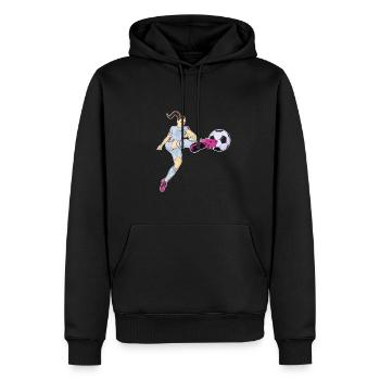Équipe de Corée du Sud de football I Football - Sweat à capuche Premium bio Homme - noir - Devant - Nico (187cm)