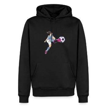 Uruguay National Soccer Team I Football Uruguay - Männer Premium Bio Hoodie - Schwarz - Vorne - Nico (187cm)