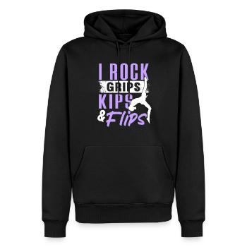 Akrobat Turner Gymnastik Turnen Tumbling - Männer Premium Bio Hoodie - Schwarz - Vorne - Nico (187cm)