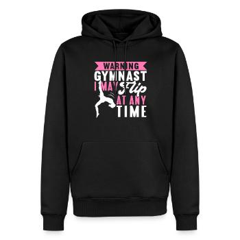 Akrobat Turner Gymnastik Turnen Tumbling - Männer Premium Bio Hoodie - Schwarz - Vorne - Nico (187cm)