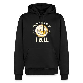 Hamster Geschenk Hamsterliebhaber - Männer Premium Bio Hoodie - Schwarz - Vorne - Nico (187cm)