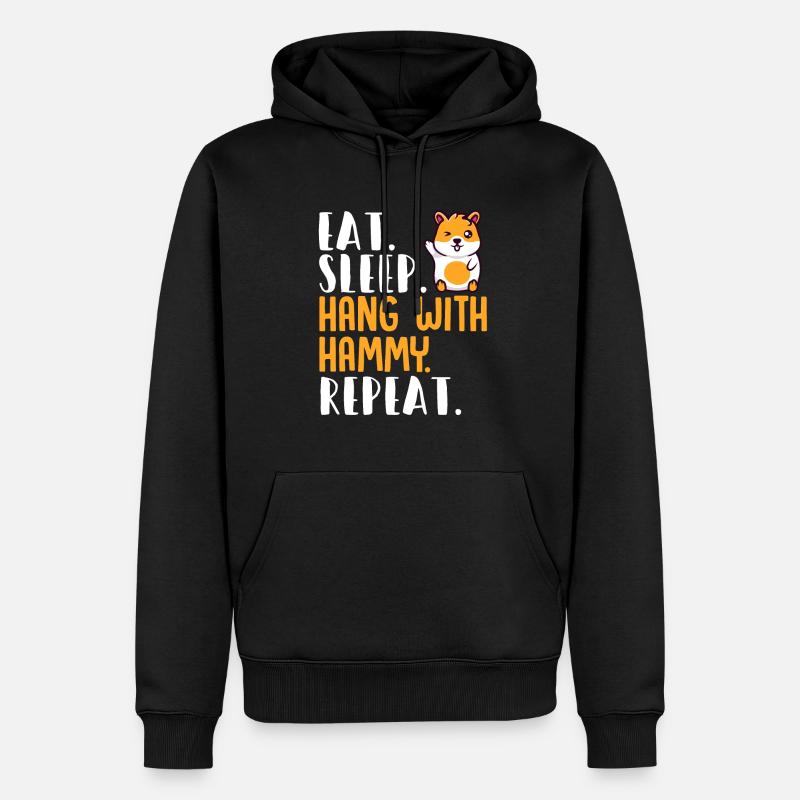 Hamster Cadeau Hamster Lovers - Sweat à capuche Premium bio Homme - noir