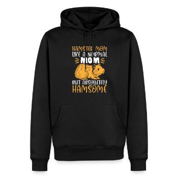 Hamster Geschenk Hamsterliebhaber - Männer Premium Bio Hoodie - Schwarz - Vorne - Nico (187cm)