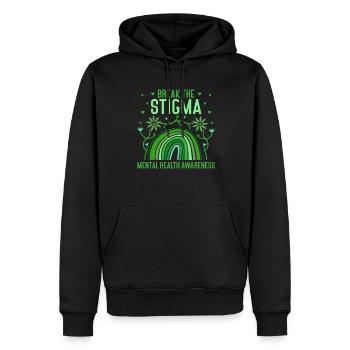 Ängste Depression Psychische Gesundheit - Männer Premium Bio Hoodie - Schwarz - Vorne - Nico (187cm)