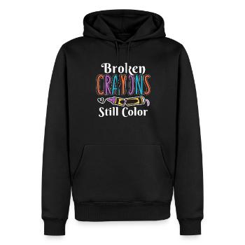 Ängste Depression Psychische Gesundheit - Männer Premium Bio Hoodie - Schwarz - Vorne - Nico (187cm)