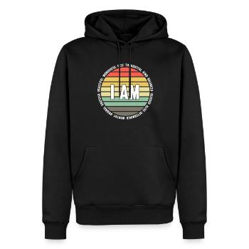 Ängste Depression Psychische Gesundheit - Männer Premium Bio Hoodie - Schwarz - Vorne - Nico (187cm)