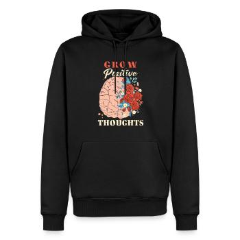 Ängste Depression Psychische Gesundheit - Männer Premium Bio Hoodie - Schwarz - Vorne - Nico (187cm)