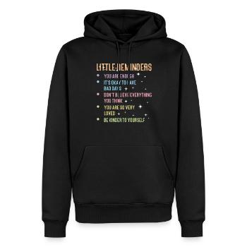 Anxiety Depression Mental Health - Men’s Premium Organic Hoodie - black - Front - Nico (187cm)