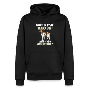 French Brittany Spaniel Epagneul Breton Geschenk - Männer Premium Bio Hoodie - Schwarz - Vorne - Nico (187cm)