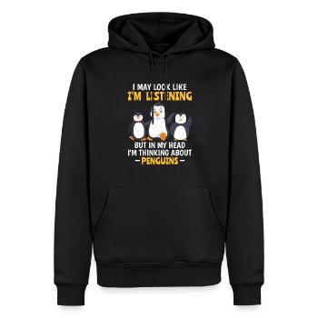 King Penguin Emperor Penguin Penguin Gift - Sweat à capuche Premium bio Homme - noir - Devant - Nico (187cm)