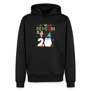 King Penguin Emperor Penguin Penguin Gift - Sweat à capuche Premium bio Homme - noir - Devant - Nico (187cm)
