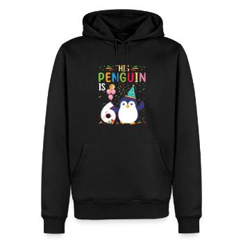 King Penguin Emperor Penguin Penguin Gift - Sweat à capuche Premium bio Homme - noir - Devant - Nico (187cm)