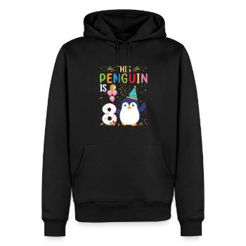 King Penguin Emperor Penguin Penguin Gift - Sweat à capuche Premium bio Homme - noir - Devant - Nico (187cm)