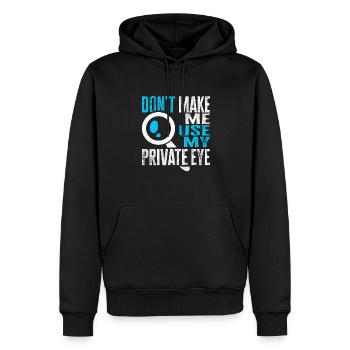 Spion Privatdetektiv Ermittler Detektiv Geschenk - Männer Premium Bio Hoodie - Schwarz - Vorne - Nico (187cm)