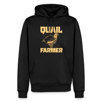 Wachtel Vogel Liebhaber Geschenk - Männer Premium Bio Hoodie - Schwarz - Vorne - Nico (187cm)