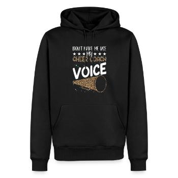 Cheer Coach Citation Mode de vie ironique Drôle Sarka - Sweat à capuche Premium bio Homme - noir - Devant - Nico (187cm)