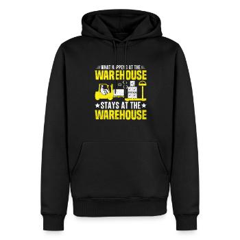 Modes de vie des conducteurs de chariots élévateurs - Sweat à capuche Premium bio Homme - noir - Devant - Nico (187cm)