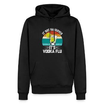 Vintage Wodka Trinker Liebhaber Trinker Lebensstil - Männer Premium Bio Hoodie - Schwarz - Vorne - Nico (187cm)
