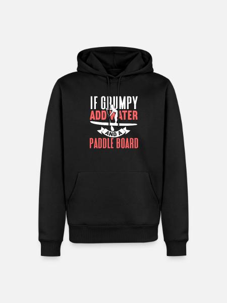 SUP Paddle Board Paddleboarding - Men’s Premium Organic Hoodie - black