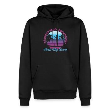 SUP Paddle Board Paddleboard - Sweat à capuche Premium bio Homme - noir - Devant - Nico (187cm)