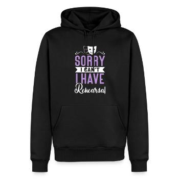 Actrice Drame Broadway Musical Theater - Sweat à capuche Premium bio Homme - noir - Devant - Nico (187cm)