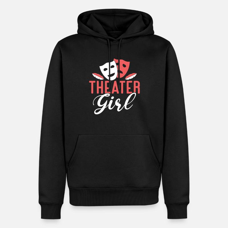 Actrice Drame Broadway Musical Theater - Sweat à capuche Premium bio Homme - noir