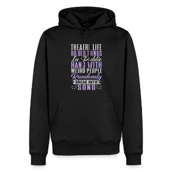 Schauspielerin Drama Broadway Musical Theater - Männer Premium Bio Hoodie - Schwarz - Vorne - Nico (187cm)