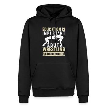 Lutte Lutte Lutteur Lutteur Cadeau de lutteur - Sweat à capuche Premium bio Homme - noir - Devant - Nico (187cm)
