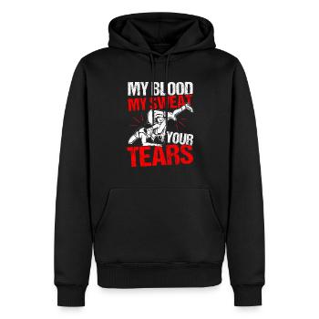 Lutte Lutte Cadeau de lutteur lutteur - Sweat à capuche Premium bio Homme - noir - Devant - Nico (187cm)