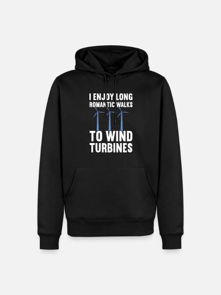 Windturbinentechniker Windpark Windkraft - Männer Premium Bio Hoodie - Schwarz