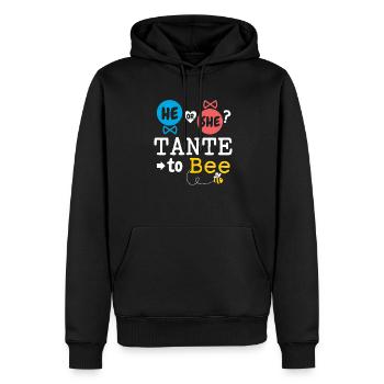 He or She Tante To Bee Gender Reveal Family Baby - Männer Premium Bio Hoodie - Schwarz - Vorne - Nico (187cm)