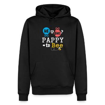 He or She Pappy To Bee Gender Reveal Family Baby - Männer Premium Bio Hoodie - Schwarz - Vorne - Nico (187cm)