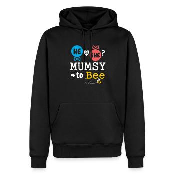 Il ou elle maman à l’abeille sexe révéler le bébé de la famille - Sweat à capuche Premium bio Homme - noir - Devant - Nico (187cm)