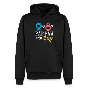 Il ou elle Pap Paw To Bee Sexe Révéler la famille - Sweat à capuche Premium bio Homme - noir - Devant - Nico (187cm)