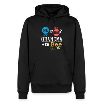 Il ou elle grand-mère à l’abeille sexe révéler la famille - Sweat à capuche Premium bio Homme - noir - Devant - Nico (187cm)