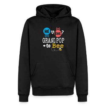 Il ou elle grand-père à l’abeille révèle le sexe de la famille - Sweat à capuche Premium bio Homme - noir - Devant - Nico (187cm)