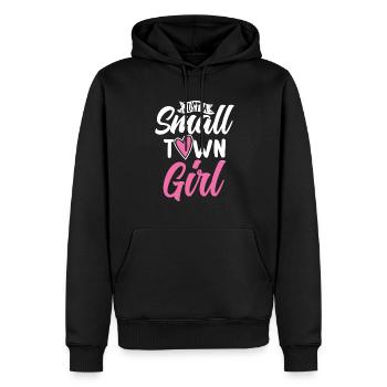 Nur Ein Kleines Stadtmädchendorf, Kleines - Männer Premium Bio Hoodie - Schwarz - Vorne - Nico (187cm)
