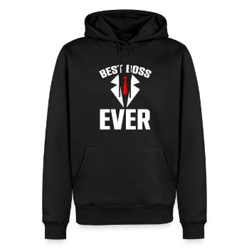 Best Boss Ever Arbeit Geschäft Arbeitskollegen - Männer Premium Bio Hoodie - Schwarz - Vorne - Nico (187cm)