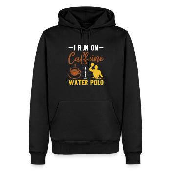 Water-polo Wasserball - Sweat à capuche Premium bio Homme - noir - Devant - Nico (187cm)