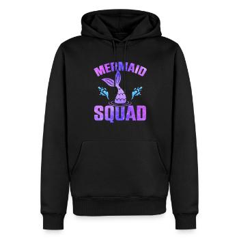 Mermaid Squad Mythical Creature Fin Mermaid - Sweat à capuche Premium bio Homme - noir - Devant - Nico (187cm)