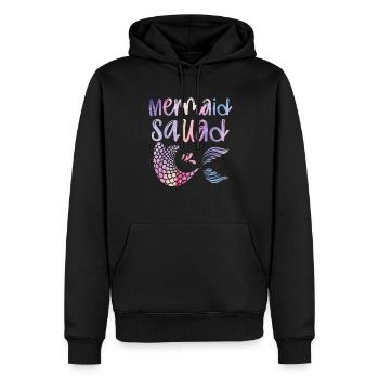 Mermaid Squad Mythical Creature Fin Mermaid - Sweat à capuche Premium bio Homme - noir - Devant - Nico (187cm)