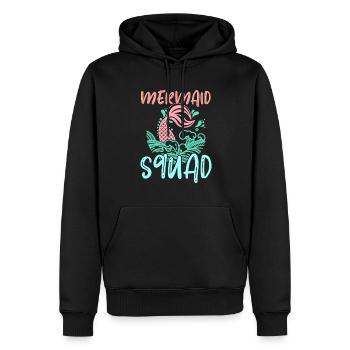 Mermaid Squad Mythical Creature Fin Mermaid - Sweat à capuche Premium bio Homme - noir - Devant - Nico (187cm)
